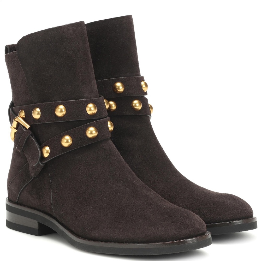 See by Chloe Neo Jines suede boots dark brown